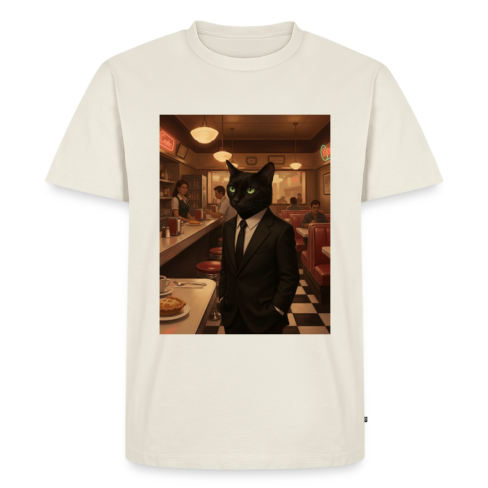 Krümel – Royale mit Pfote | Männer Premium T-Shirt - Naturweiß