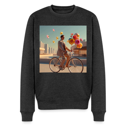 Fahrt ins Ungewisse (mit Blumen) |  Männer Premium Pullover - Anthrazit meliert