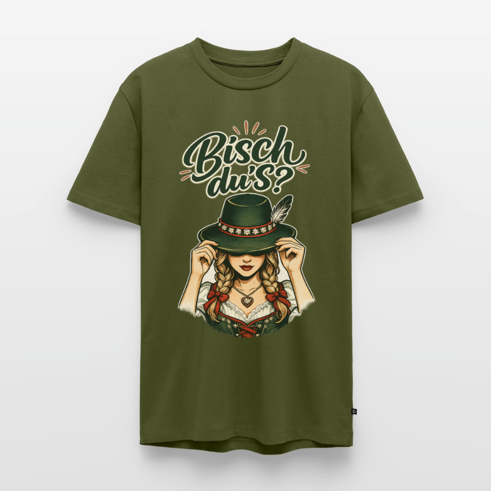 Bisch du’s? – Der Blick sagt alles | Männer Premium T-Shirt - Khaki