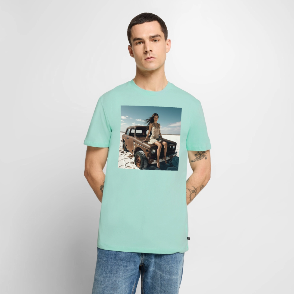Warten auf irgendwas | Männer Premium T-Shirt - Mint 