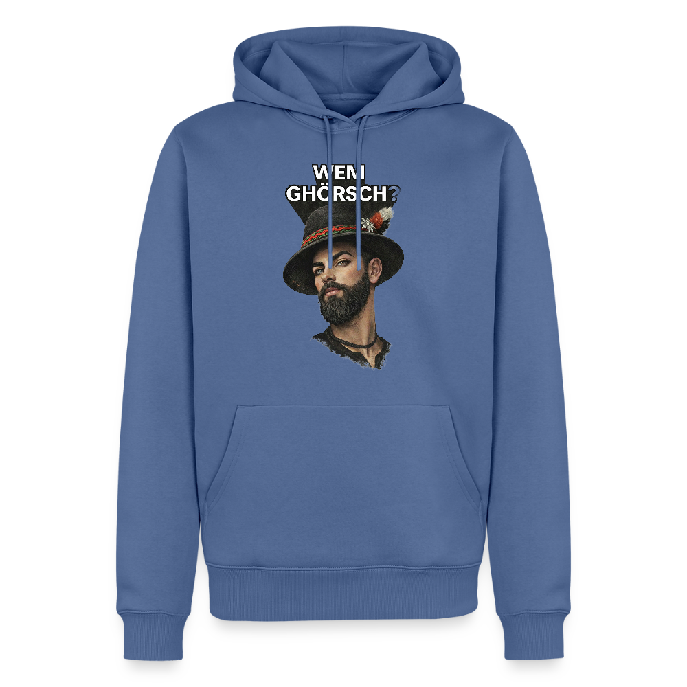 Wem ghörsch? – Alemannische Klärung | Männer Premium Hoodie - Taubenblau