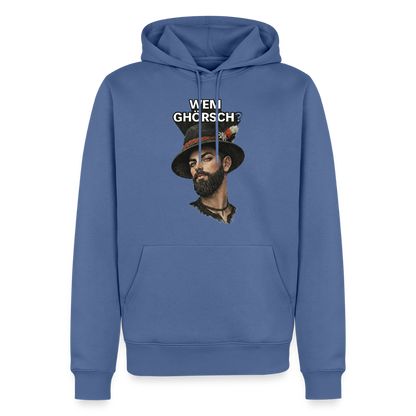 Wem ghörsch? – Alemannische Klärung | Männer Premium Hoodie - Taubenblau