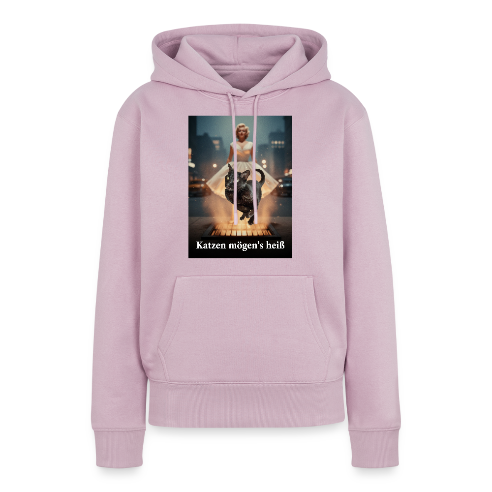 Katzen mögen’s heiß | Frauen Premium Hoodie - Altrosa