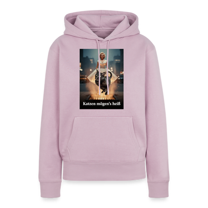 Katzen mögen’s heiß | Frauen Premium Hoodie - Altrosa