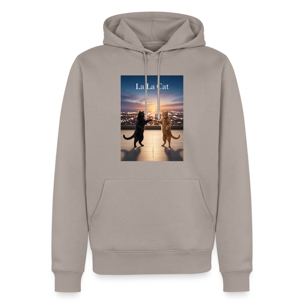 La La Cat – Tanz über den Dächern | Männer Premium Hoodie - Taupe