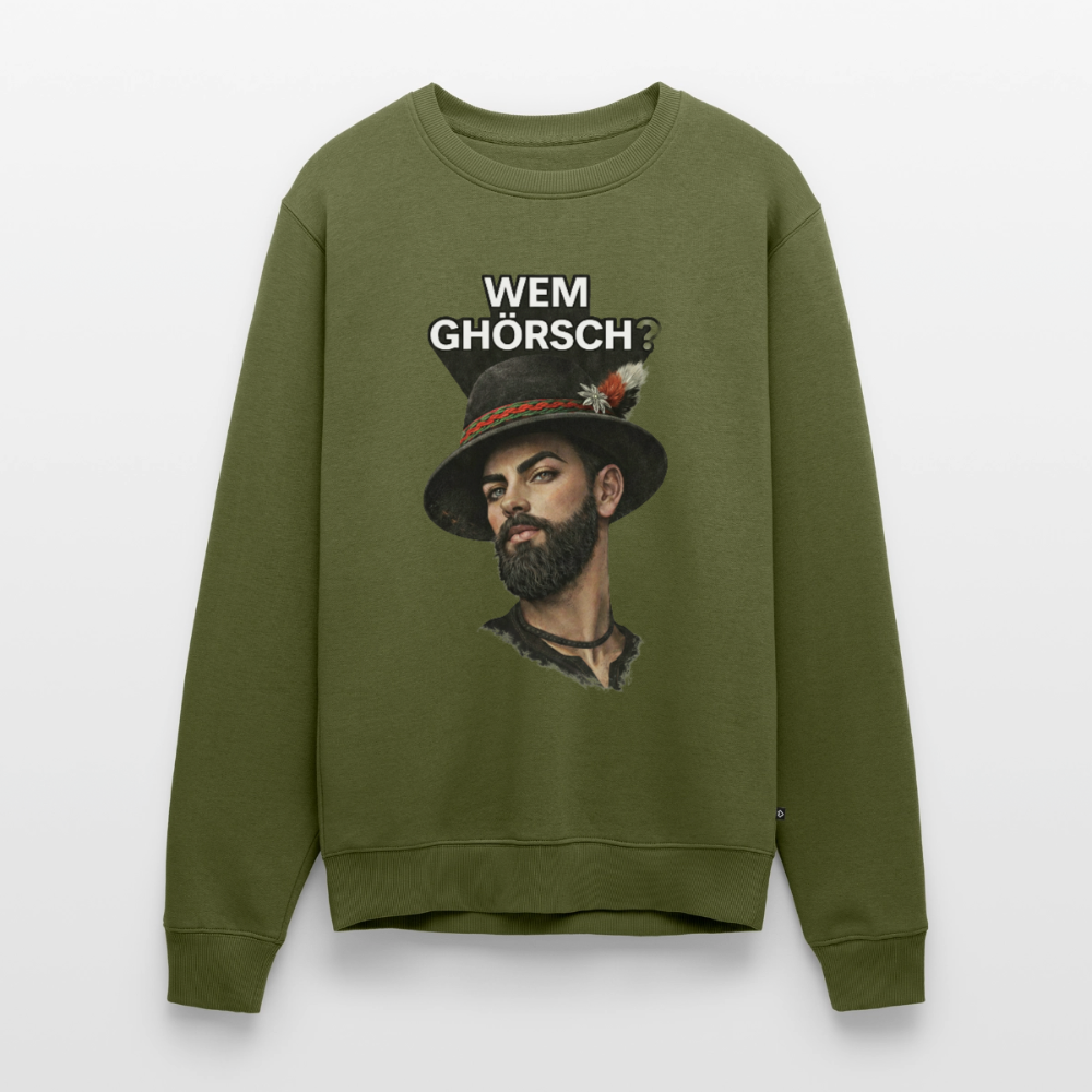 Wem ghörsch? – Alemannische Klärung |  Männer Premium Pullover - Khaki