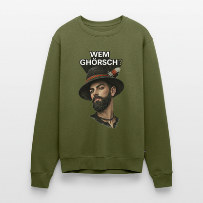 Wem ghörsch? – Alemannische Klärung |  Männer Premium Pullover - Khaki