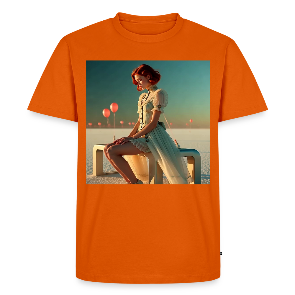 Leise Gedanken bei lauter Farben | Männer Premium T-Shirt - Orange 