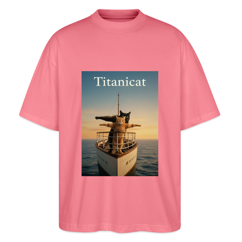 Titanicat – Ich bin der König der Kratzbäume | Stanley/Stella Oversized Unisex Bio T-Shirt Blaster - Pink 