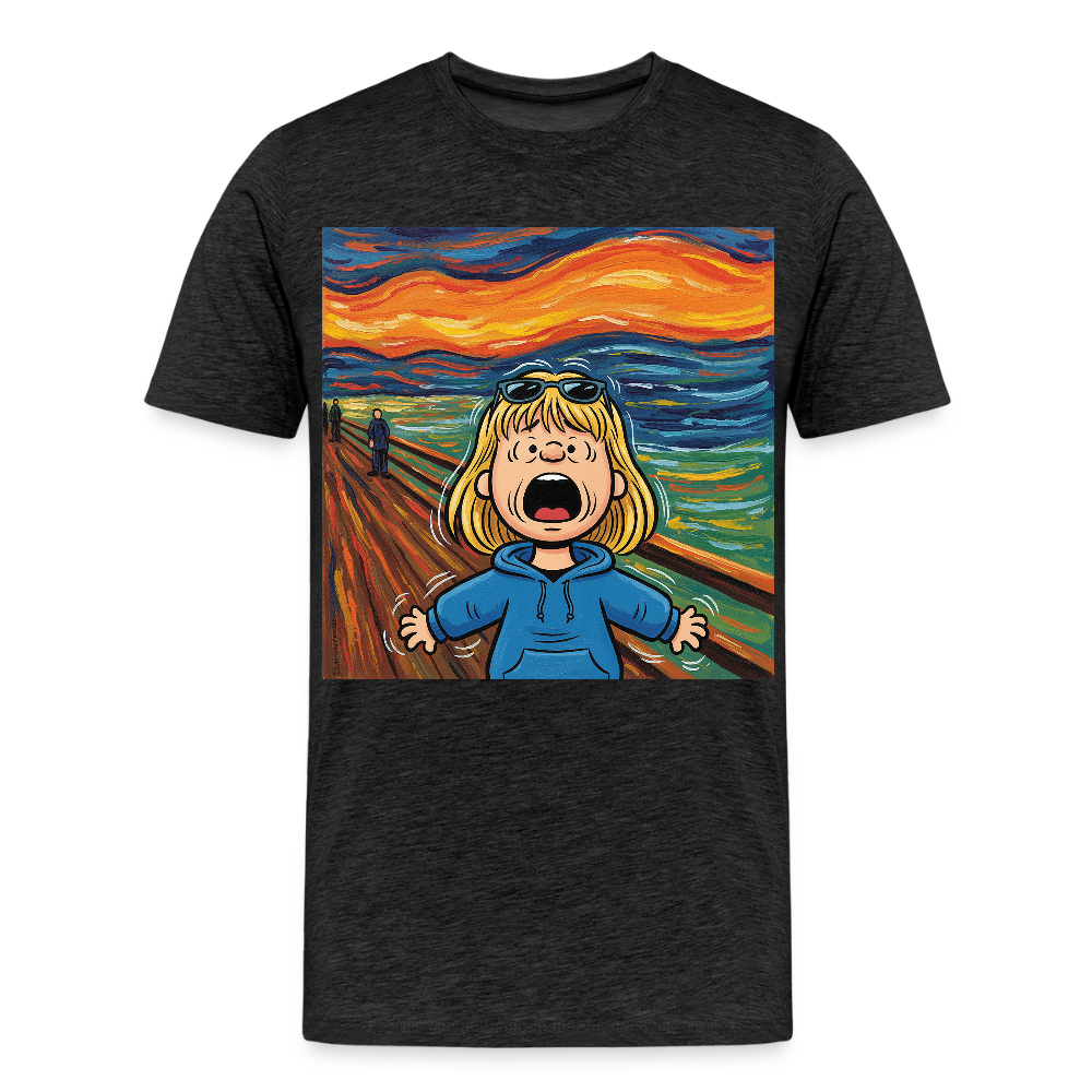Der Schrei… manchmal bist du es selbst | Männer Premium T-Shirt - Anthrazit
