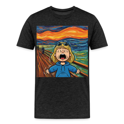 Der Schrei… manchmal bist du es selbst | Männer Premium T-Shirt - Anthrazit
