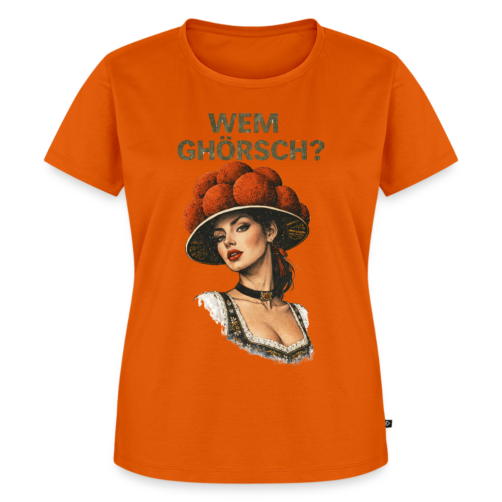 Wem ghörsch? – Schwarzwald Edition | Frauen Premium T-Shirt - Orange 