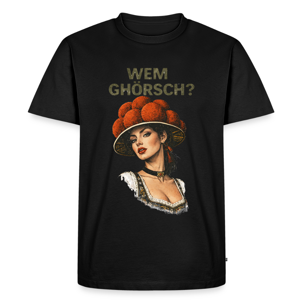 Wem ghörsch? – Schwarzwald Edition | Männer Premium T-Shirt - Schwarz