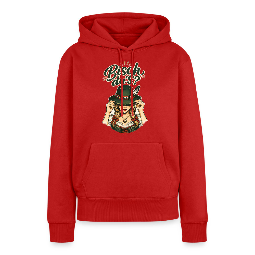 Bisch du’s? – Der Blick sagt alles | Frauen Premium Hoodie - Rot