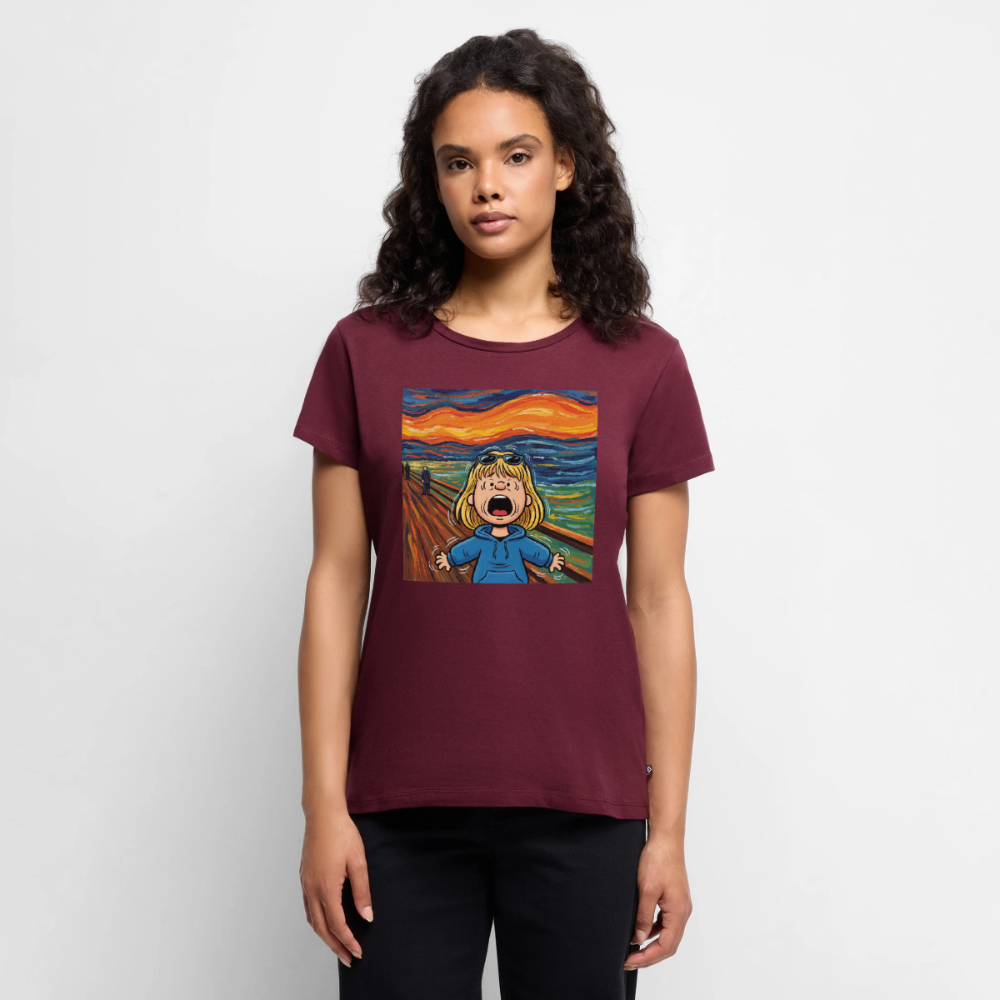 Der Schrei… manchmal bist du es selbst | Frauen Premium T-Shirt - Burgunderrot
