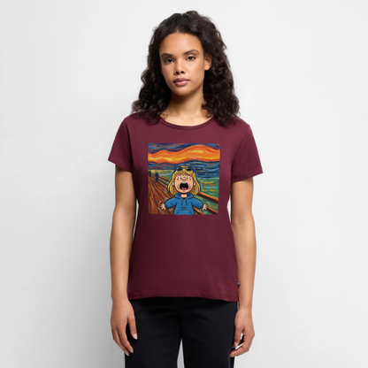Der Schrei… manchmal bist du es selbst | Frauen Premium T-Shirt - Burgunderrot