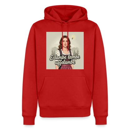 E Lambe, lambe, uffelambe – Alemannischer Geistesblitz | Männer Premium Hoodie - Rot