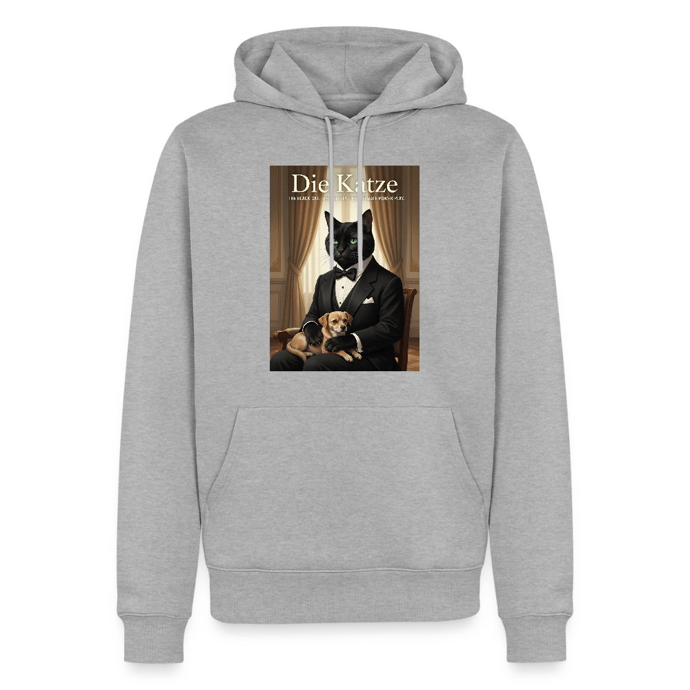 Die Katze – Krümel regelt das | Männer Premium Hoodie - Grau meliert