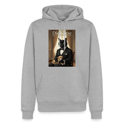 Die Katze – Krümel regelt das | Männer Premium Hoodie - Grau meliert