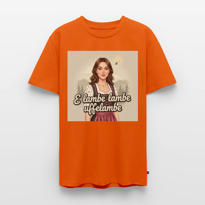 E Lambe, lambe, uffelambe – Alemannischer Geistesblitz | Männer Premium T-Shirt - Orange 