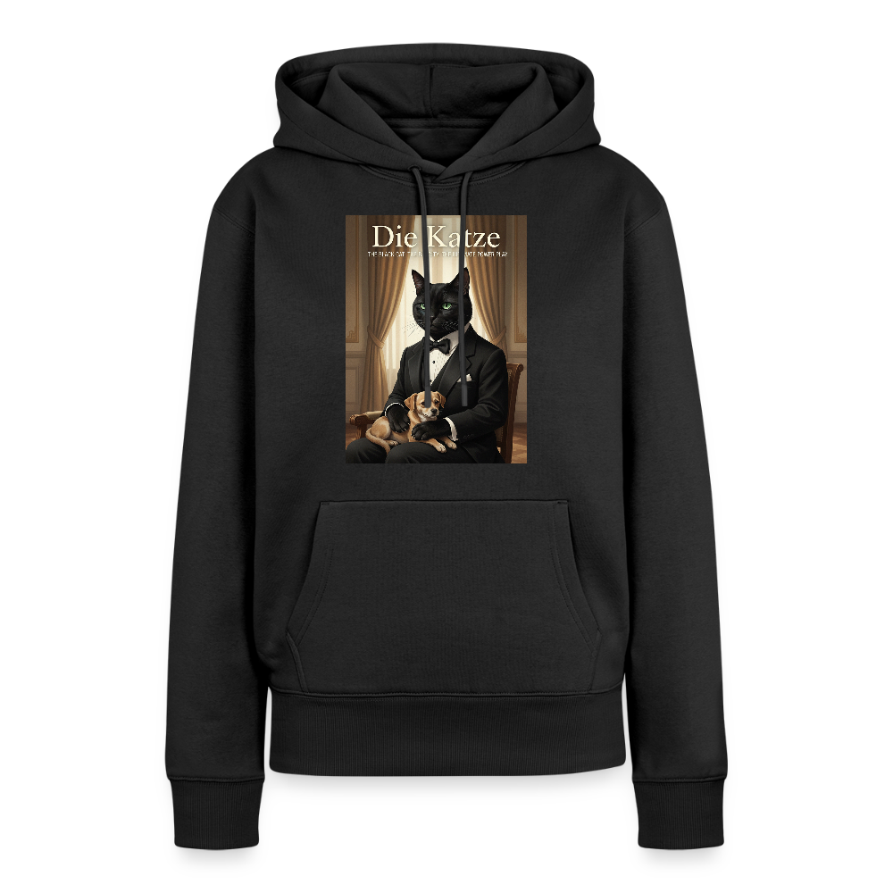 Die Katze – Krümel regelt das | Frauen Premium Hoodie - Schwarz