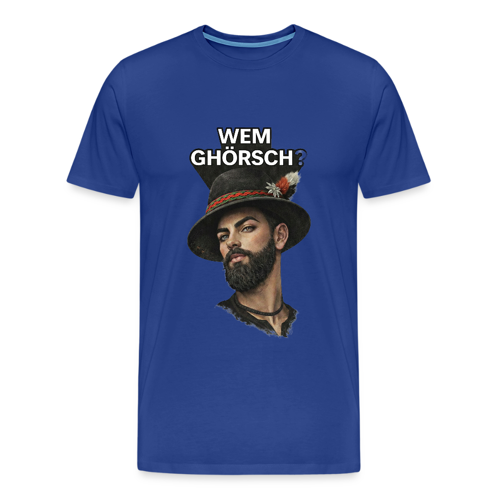 Wem ghörsch? – Alemannische Klärung | Männer Premium T-Shirt - Königsblau