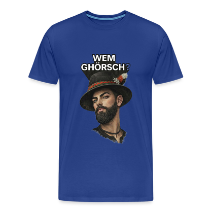 Wem ghörsch? – Alemannische Klärung | Männer Premium T-Shirt - Königsblau