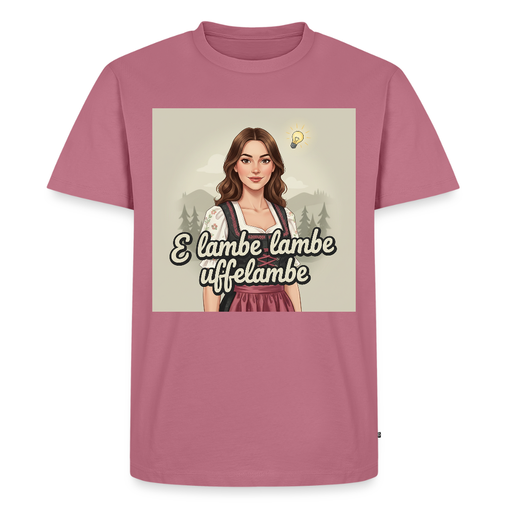 E Lambe, lambe, uffelambe – Alemannischer Geistesblitz | Männer Premium T-Shirt - Mauve