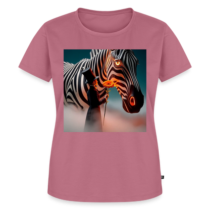 Blumen für ein Zebra | Frauen Premium T-Shirt - Mauve