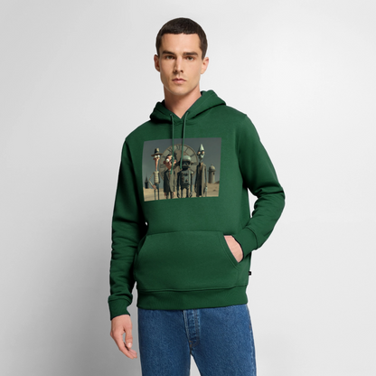 Pünktlich zu spät – Die seltsame Gesellschaft | Männer Premium Hoodie - Flaschengrün