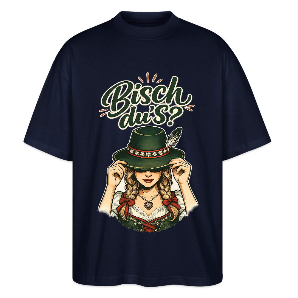 Bisch du’s? – Der Blick sagt alles | Stanley/Stella Oversized Unisex Bio T-Shirt Blaster - Navy