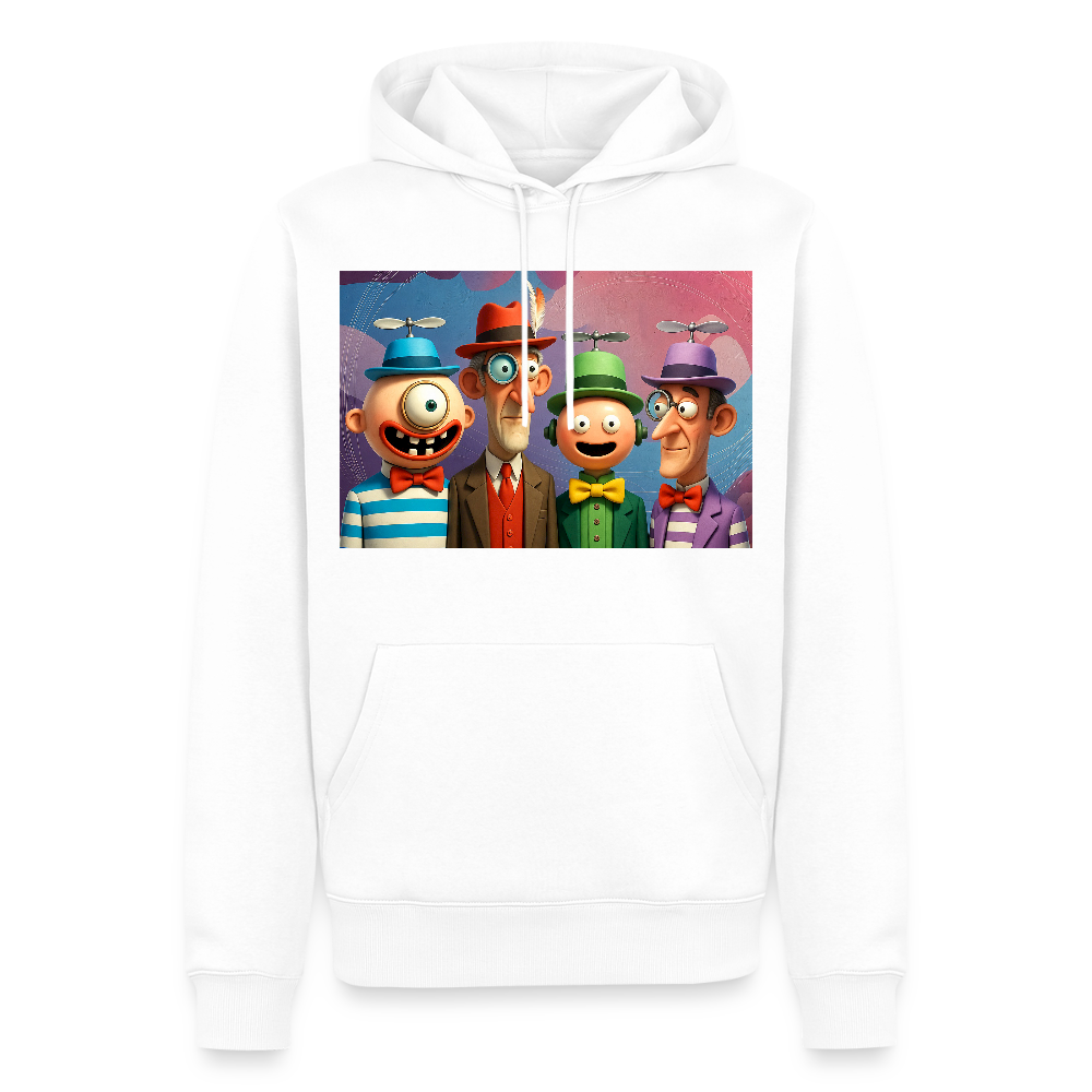 Gedankenkreise auf Hochtouren | Männer Premium Hoodie - Weiß