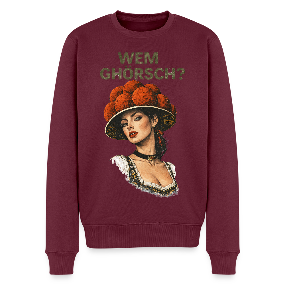 Wem ghörsch? – Schwarzwald Edition |  Männer Premium Pullover - Burgunderrot