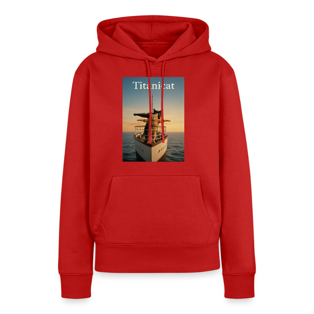 Titanicat – Ich bin der König der Kratzbäume | Frauen Premium Hoodie - Rot