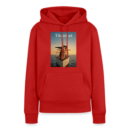 Titanicat – Ich bin der König der Kratzbäume | Frauen Premium Hoodie - Rot