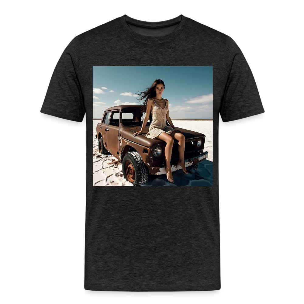 Warten auf irgendwas | Männer Premium T-Shirt - Anthrazit