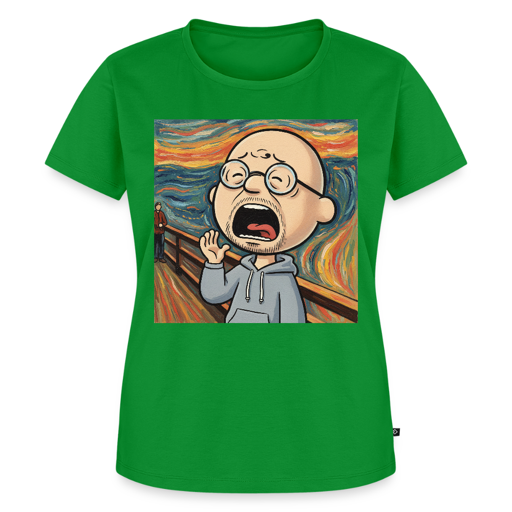 Der Schrei… aber heute bin ich dran | Frauen Premium T-Shirt - Grün
