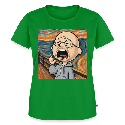 Der Schrei… aber heute bin ich dran | Frauen Premium T-Shirt - Grün