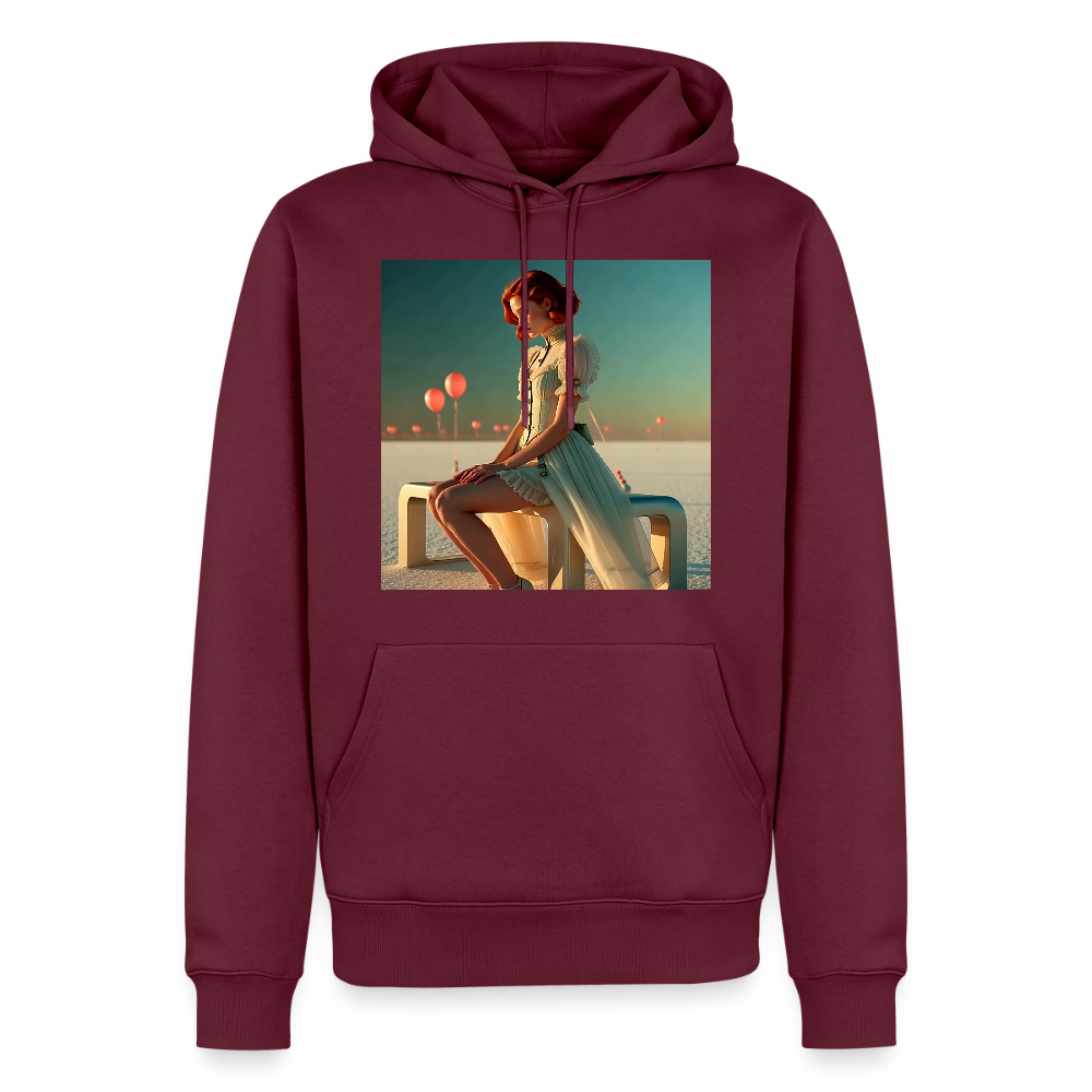 Leise Gedanken bei lauter Farben | Männer Premium Hoodie - Burgunderrot