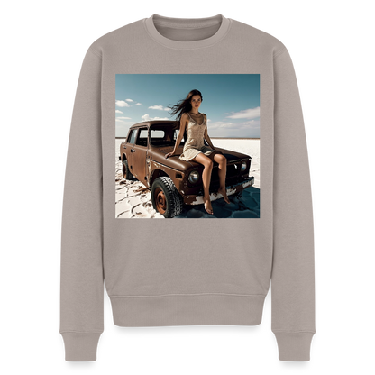 Warten auf irgendwas |  Männer Premium Pullover - Taupe