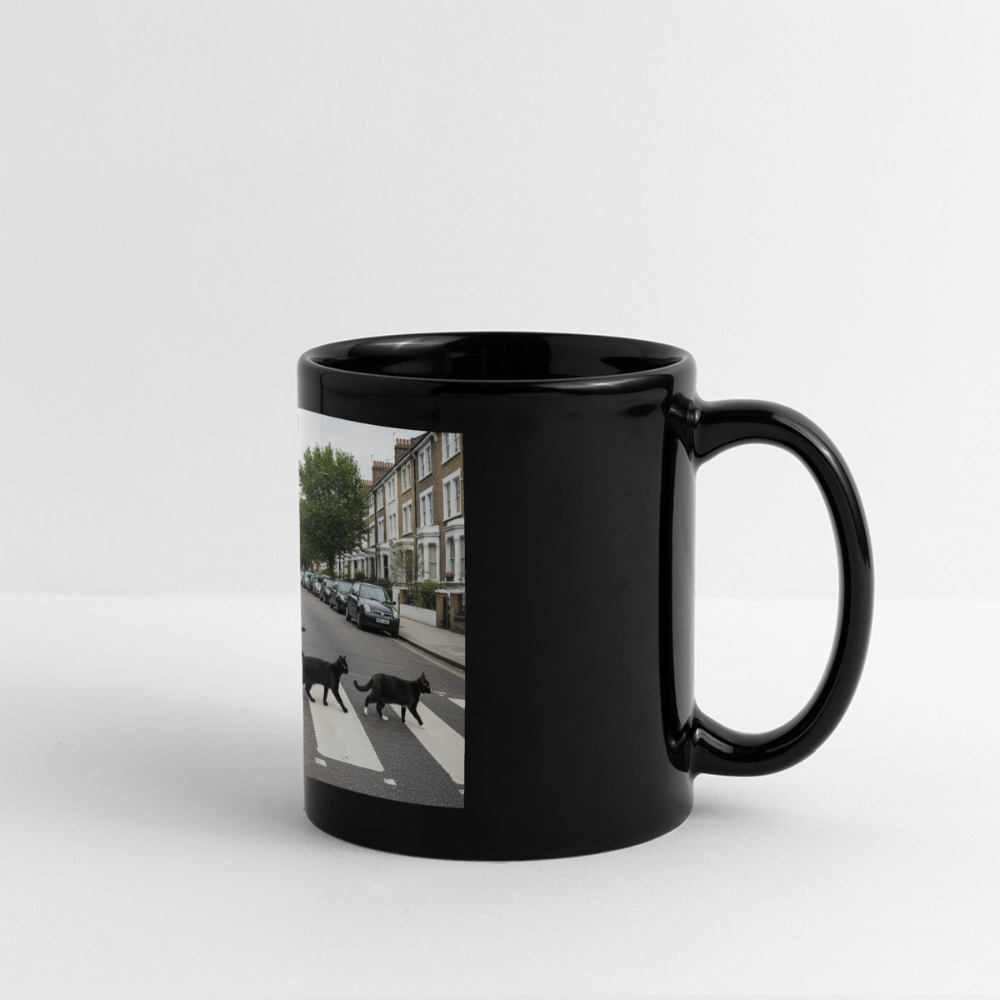 The Purrfect Crossing – Wir waren vor der Band da | Tasse einfarbig - Schwarz