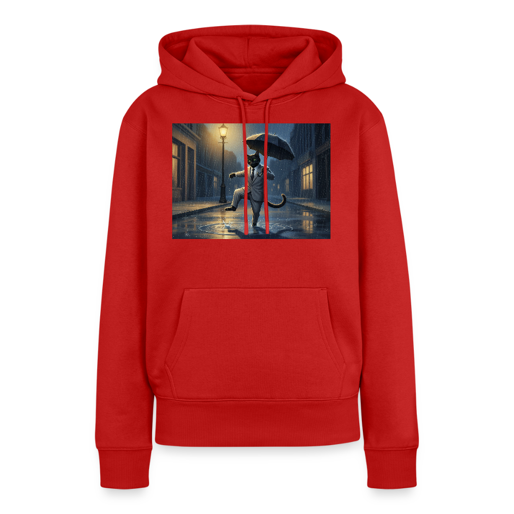 Krümel tanzt im Regen | Frauen Premium Hoodie - Rot