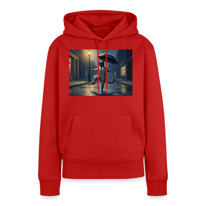 Krümel tanzt im Regen | Frauen Premium Hoodie - Rot