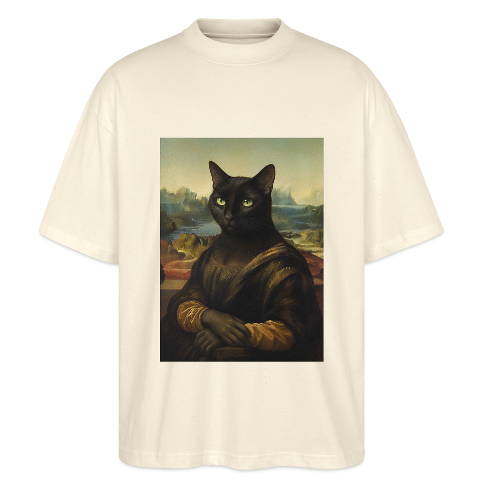 Mona Lisa… aber es ist eine Katze | Stanley/Stella Oversized Unisex Bio T-Shirt Blaster - Natur