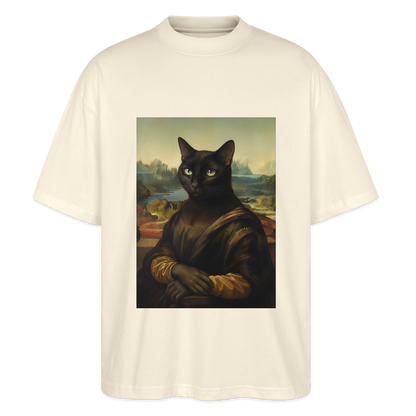 Mona Lisa… aber es ist eine Katze | Stanley/Stella Oversized Unisex Bio T-Shirt Blaster - Natur