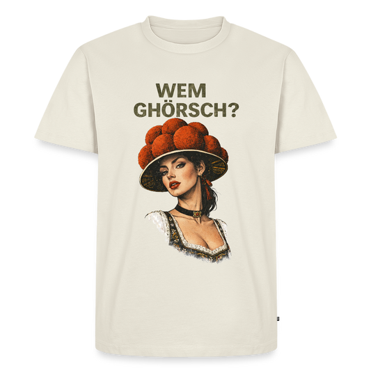 Wem ghörsch? – Schwarzwald Edition | Männer Premium T-Shirt - Naturweiß