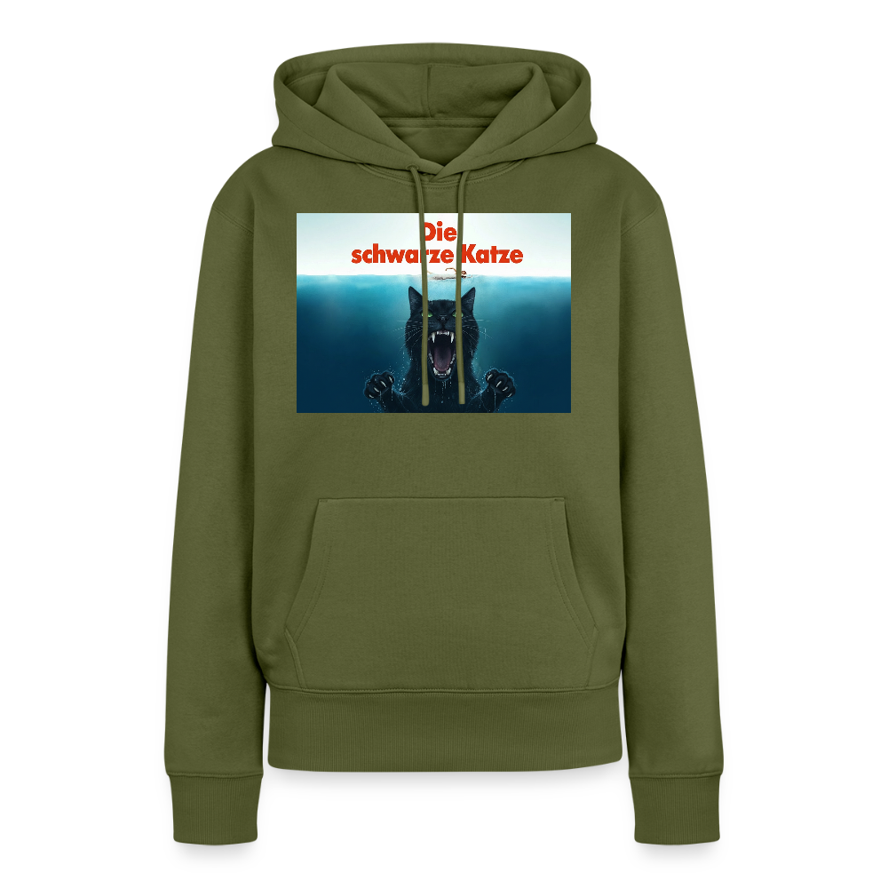 Die schwarze Katze – Krümel taucht auf | Frauen Premium Hoodie - Khaki