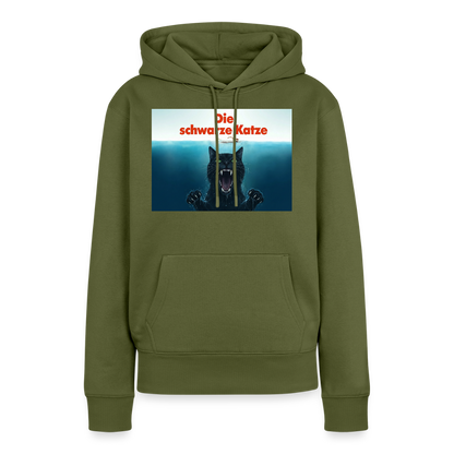 Die schwarze Katze – Krümel taucht auf | Frauen Premium Hoodie - Khaki