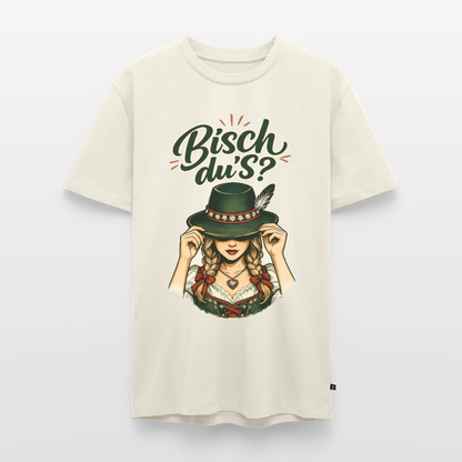 Bisch du’s? – Der Blick sagt alles | Männer Premium T-Shirt - Naturweiß