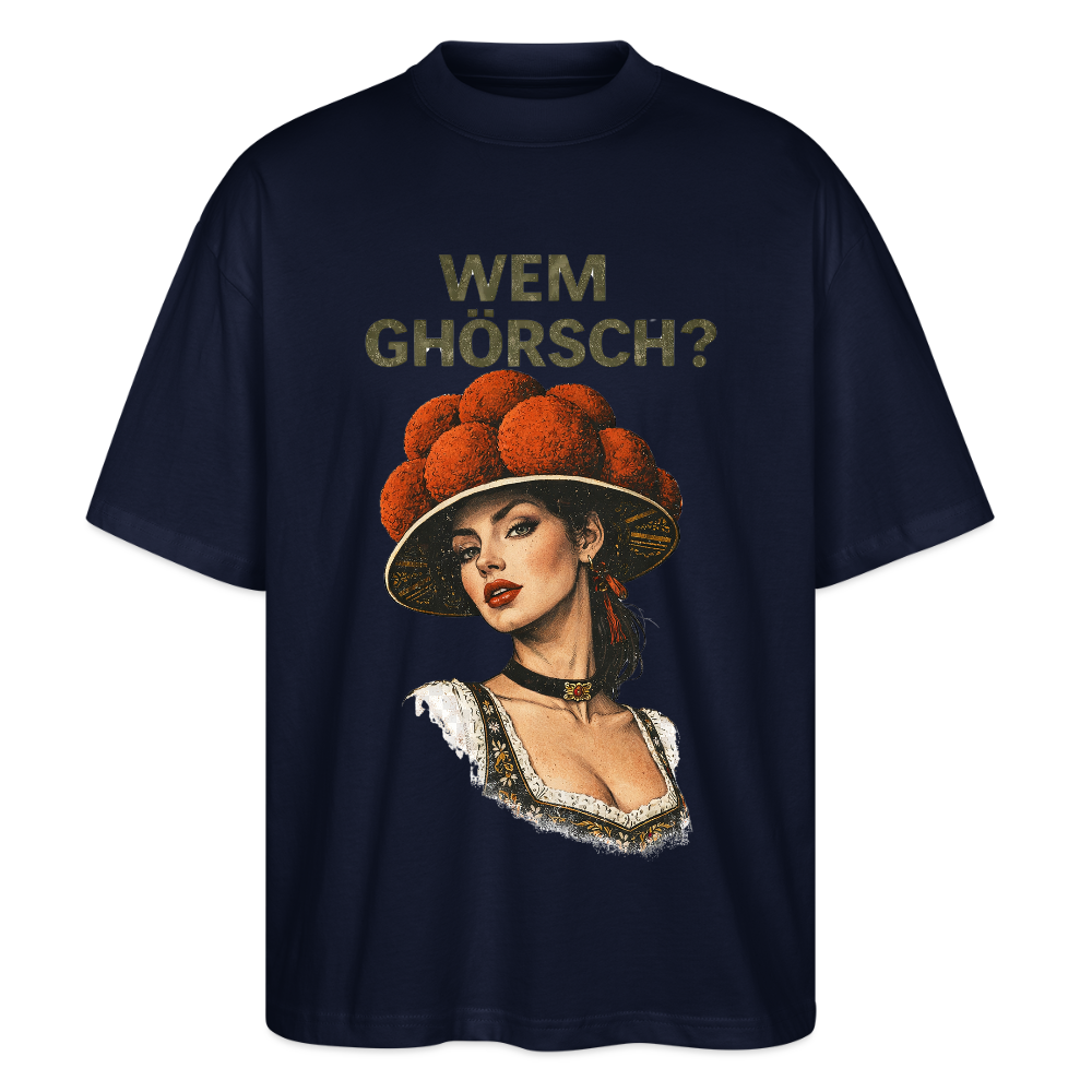 Wem ghörsch? – Schwarzwald Edition | Stanley/Stella Oversized Unisex Bio T-Shirt Blaster - Navy